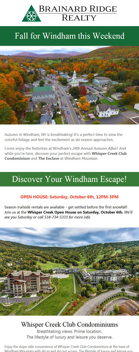 Brainard Ridge - Fall Email Campaign