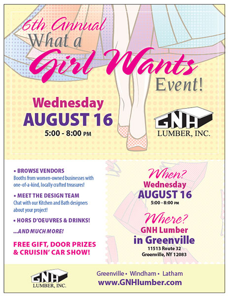 GNH - What a Girl Wants event flyer