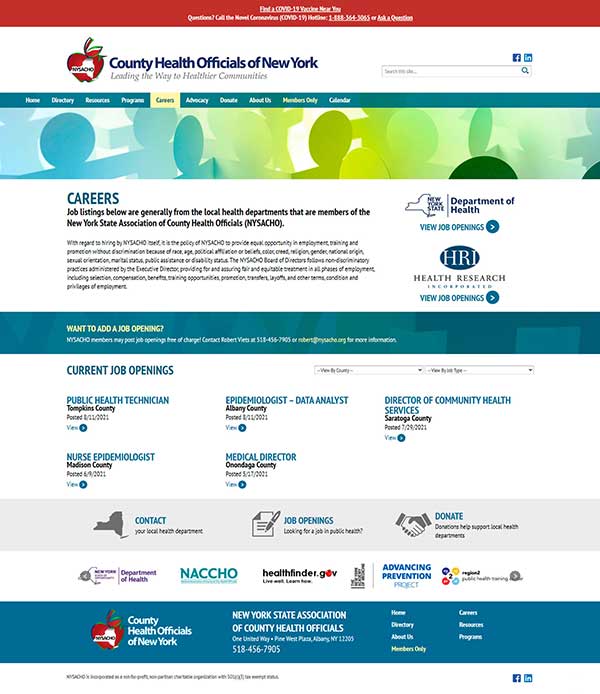 NYSACHO Careers Page