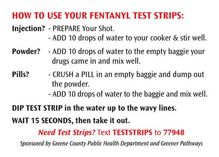 Fentanyl Test Strip Instructions Back