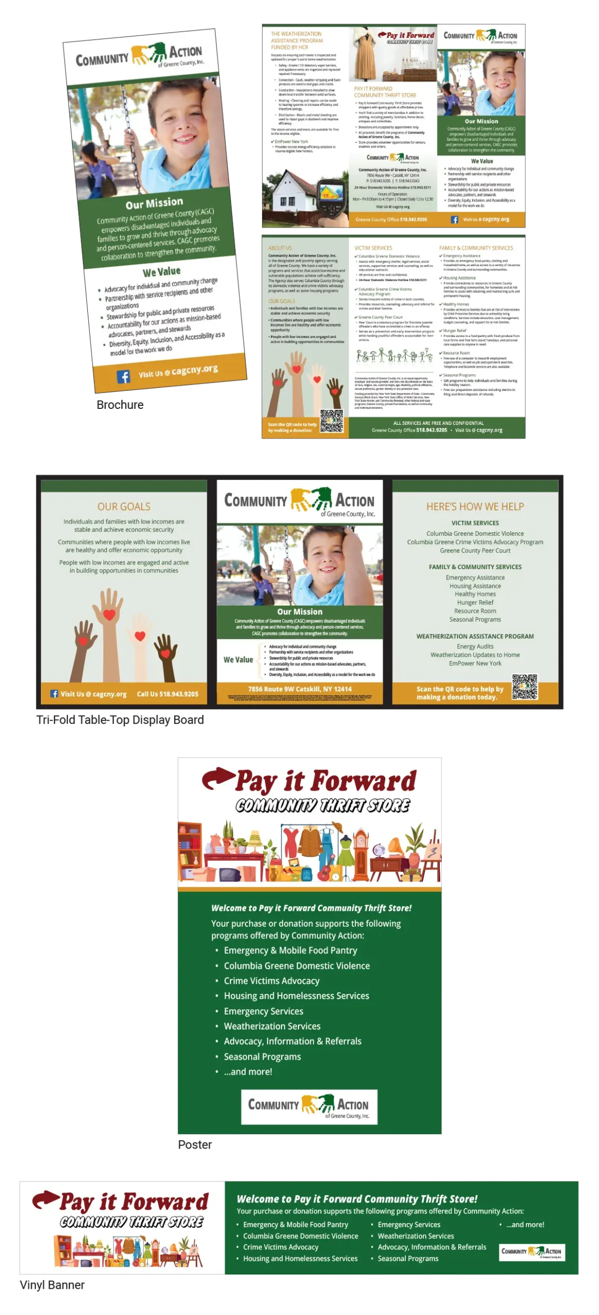 Community Action Collateral Materials