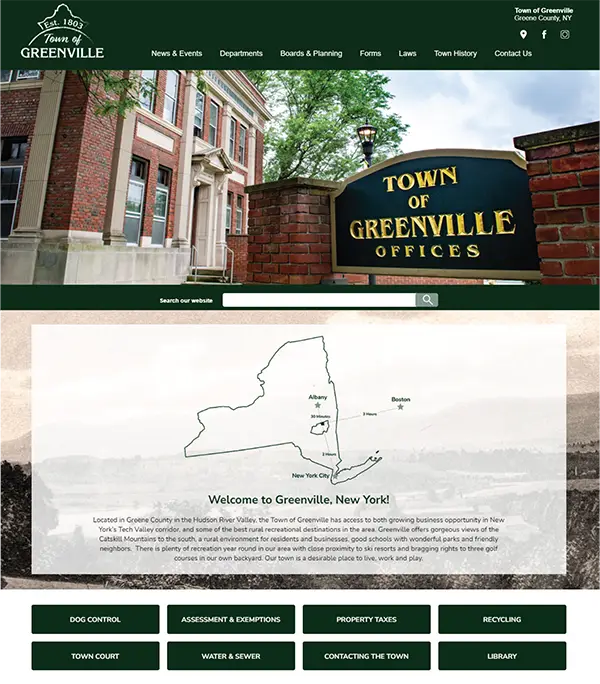 Town of Greenville website